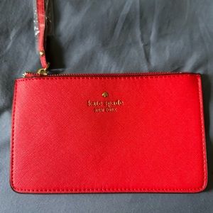 Kate spade red wristlet
